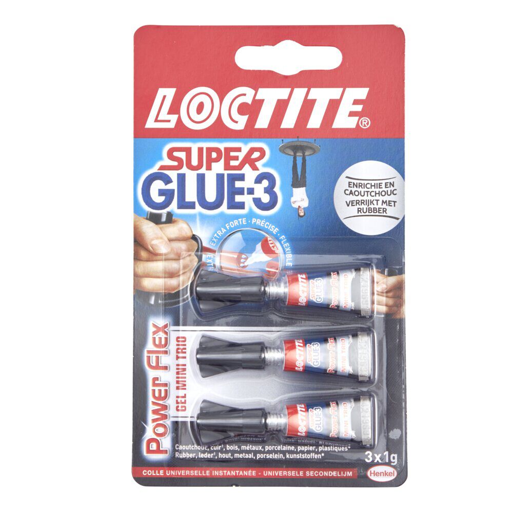 Colle super glue 3 Loctite x3