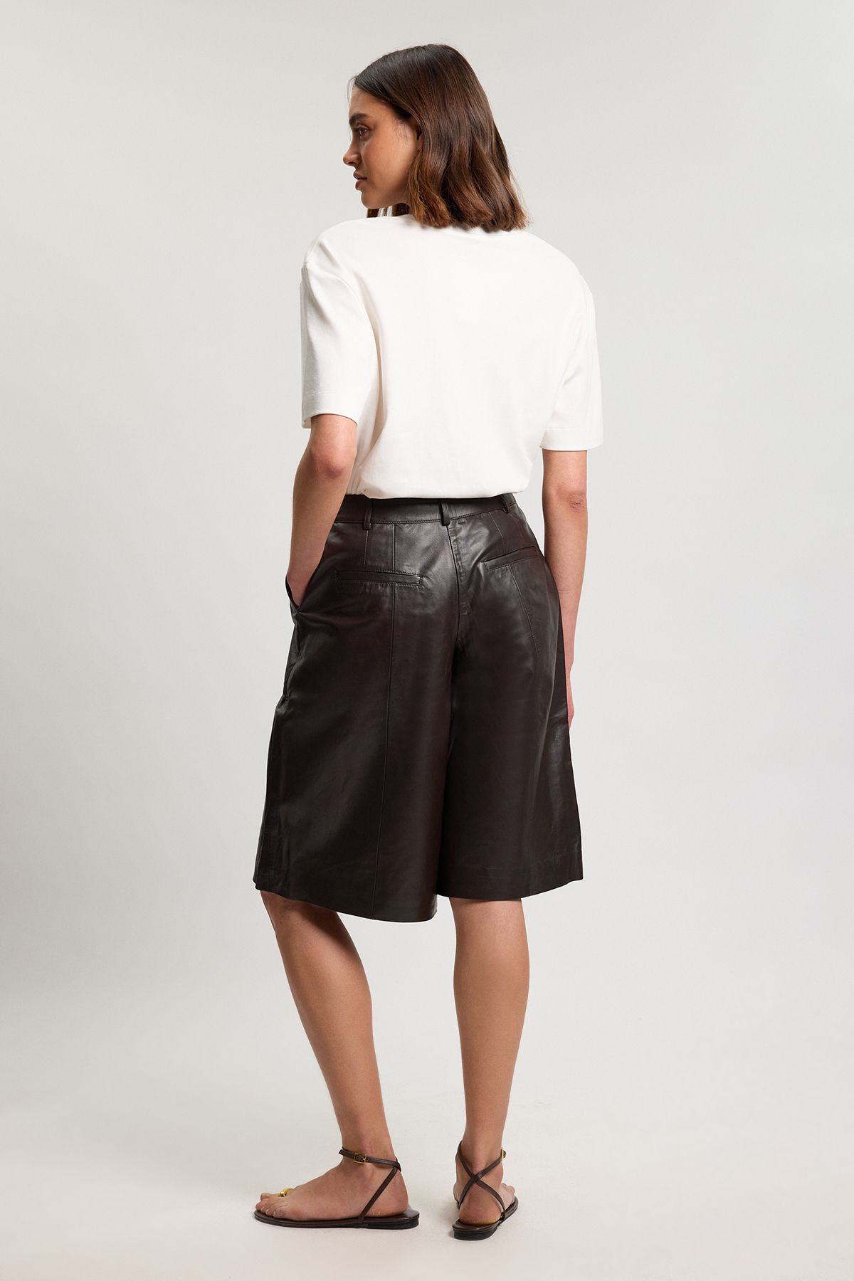 KarenMillen Leather City Short