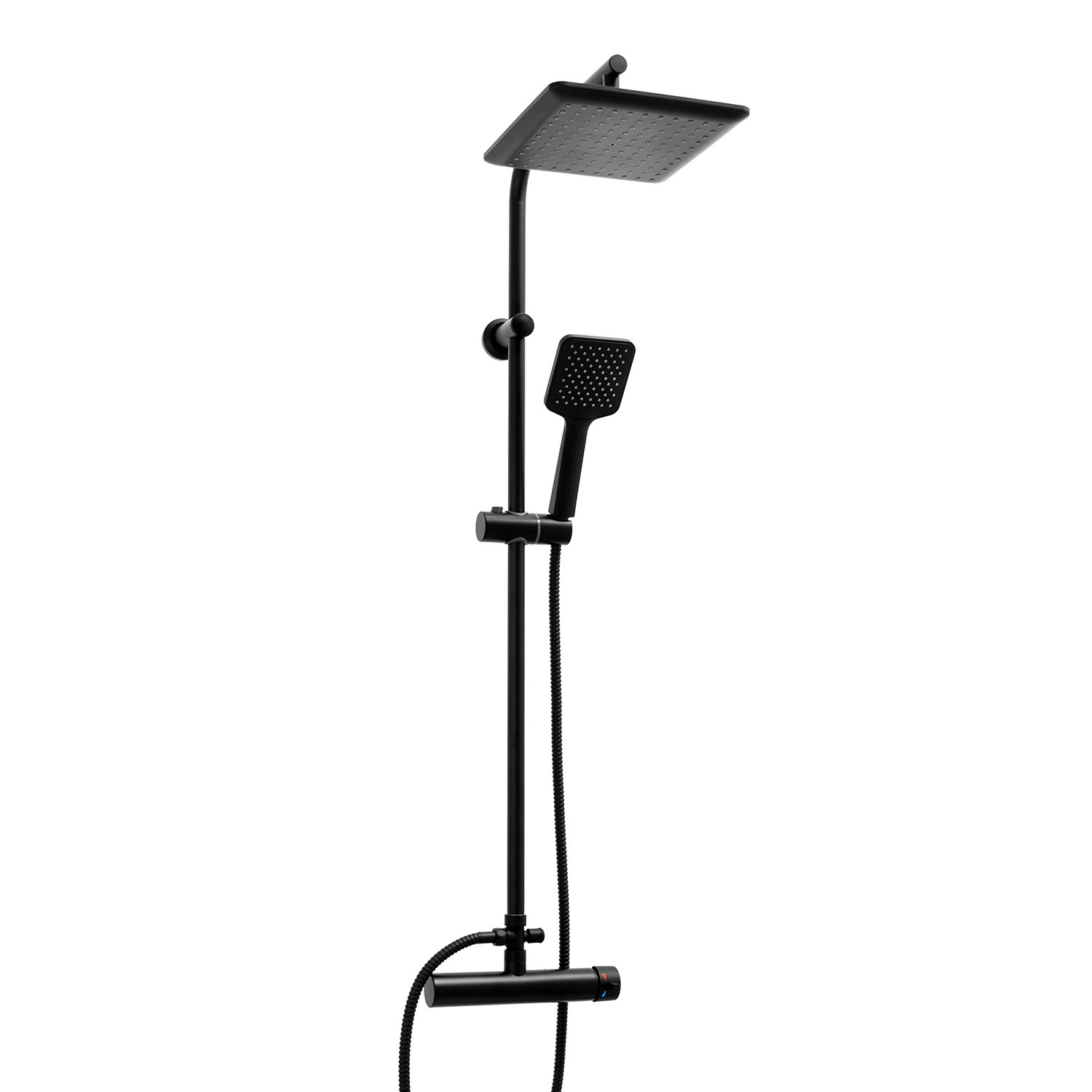 Zestaw prysznicowy BODO23BLK Yoka Home natynkowy z deszczownicą 23 cm