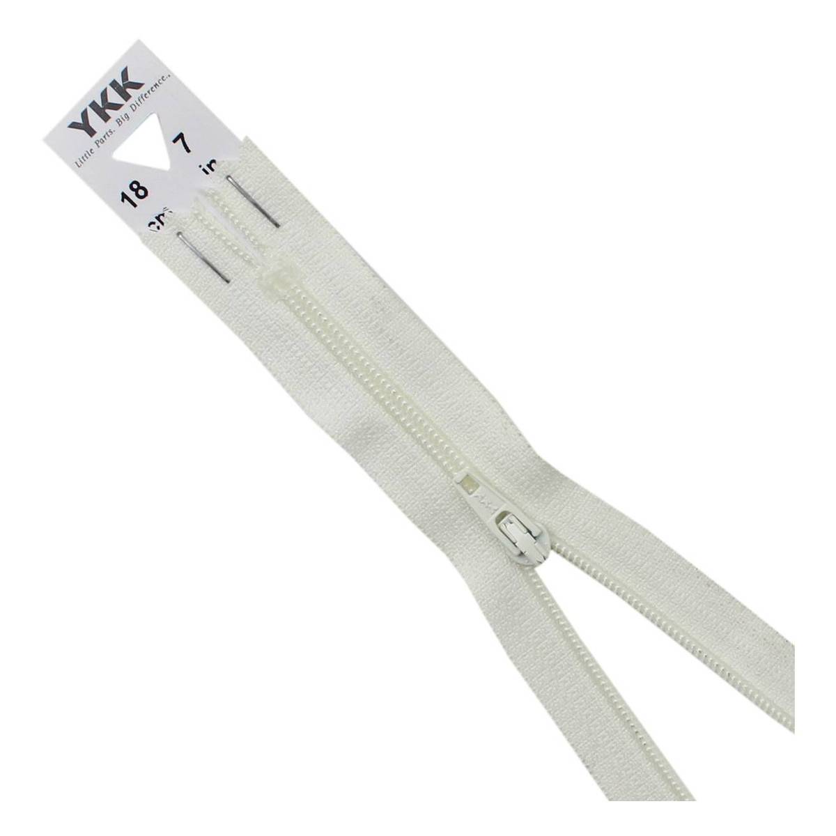 YKK Cream Dress and Skirt Zip 18cm