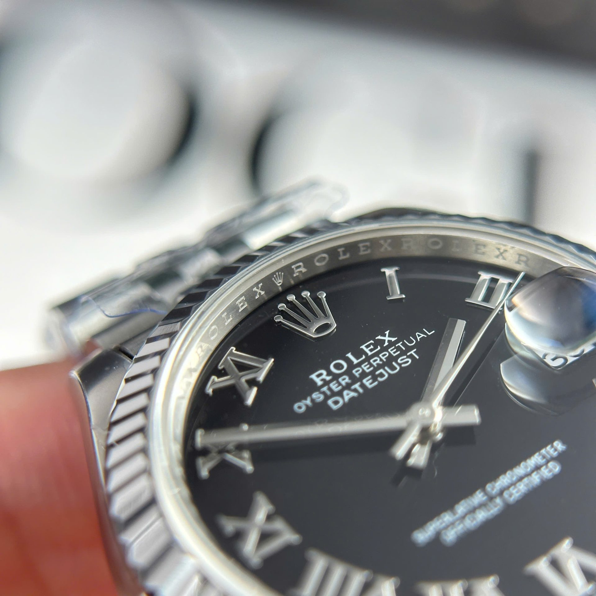 Rolex Datejust 316L Steel Black Dial 31mm Jub THBF Replica