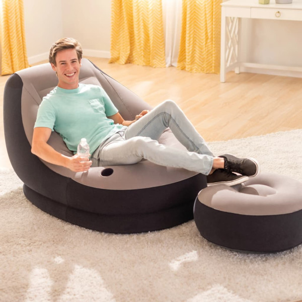 Intex Fotel dmuchany z pufem Ultra Lounge Relax