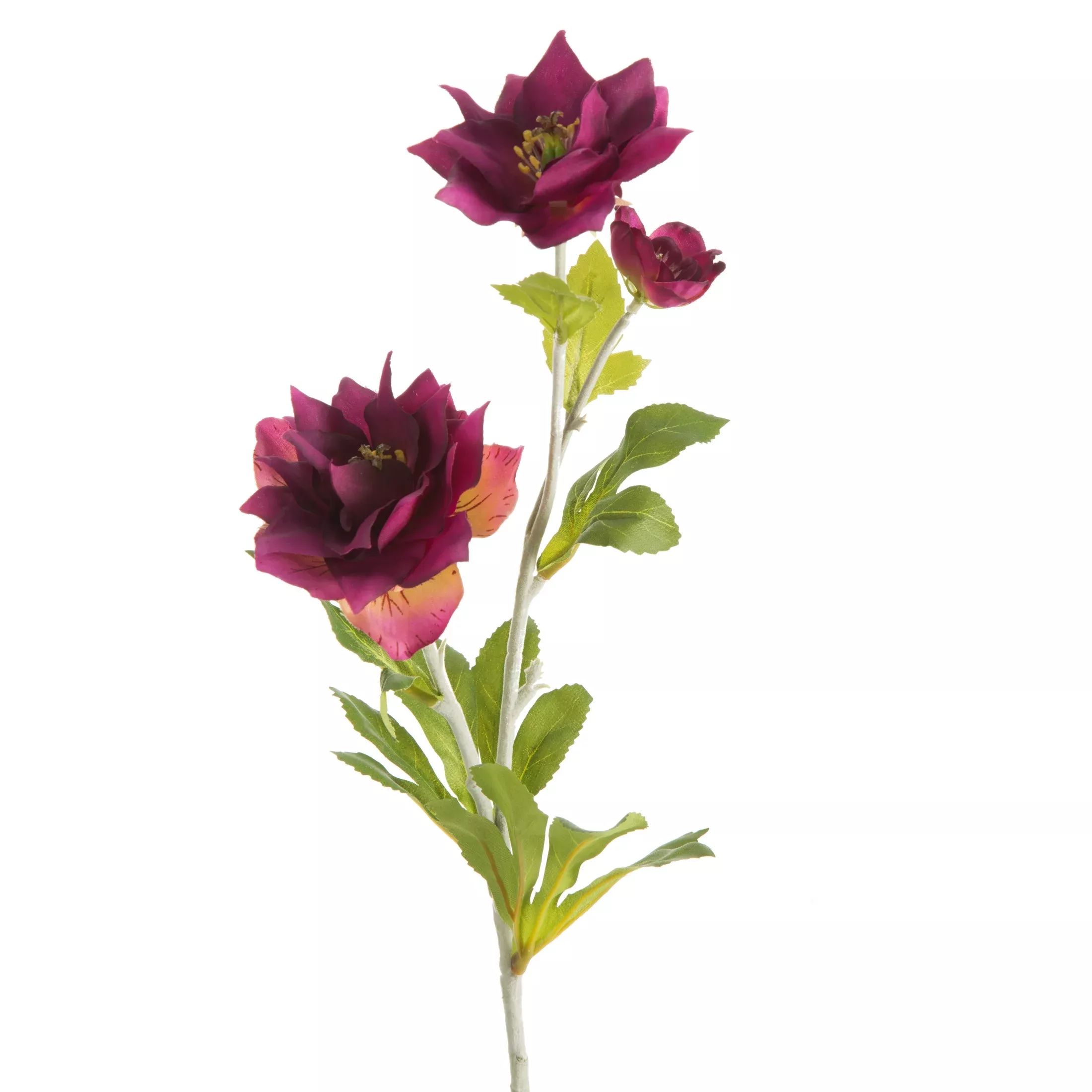 Kwiat sztuczny ciemnofioletowy 65 cm