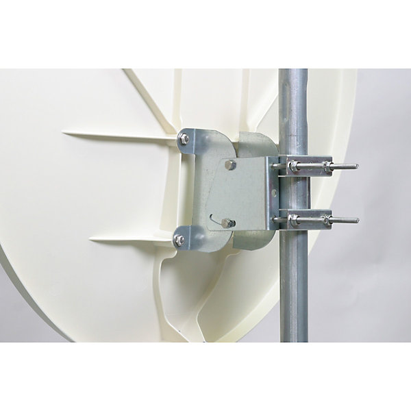 Parabole satellite fibre composite Blanche 85cm   BRIDES INOX Anti Corrosion HDSAT