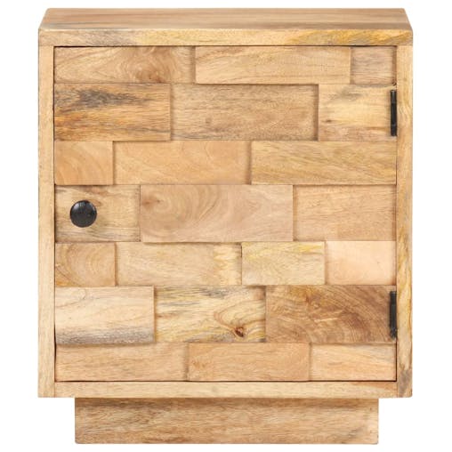 NNEVL Bedside Cabinet 40x30x45 cm Solid Mango Wood