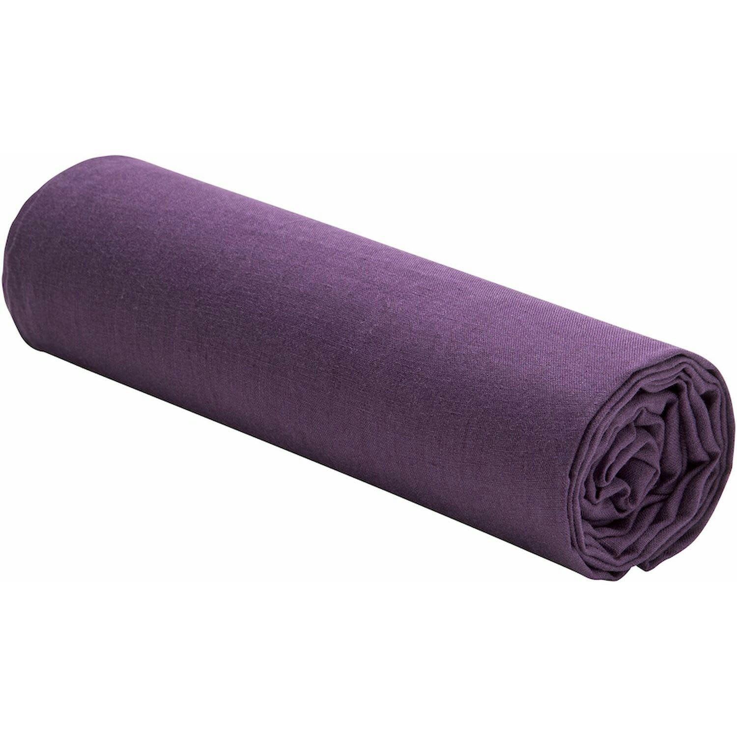 VIOLET - Drap Housse lin lave violet 180x200 cm