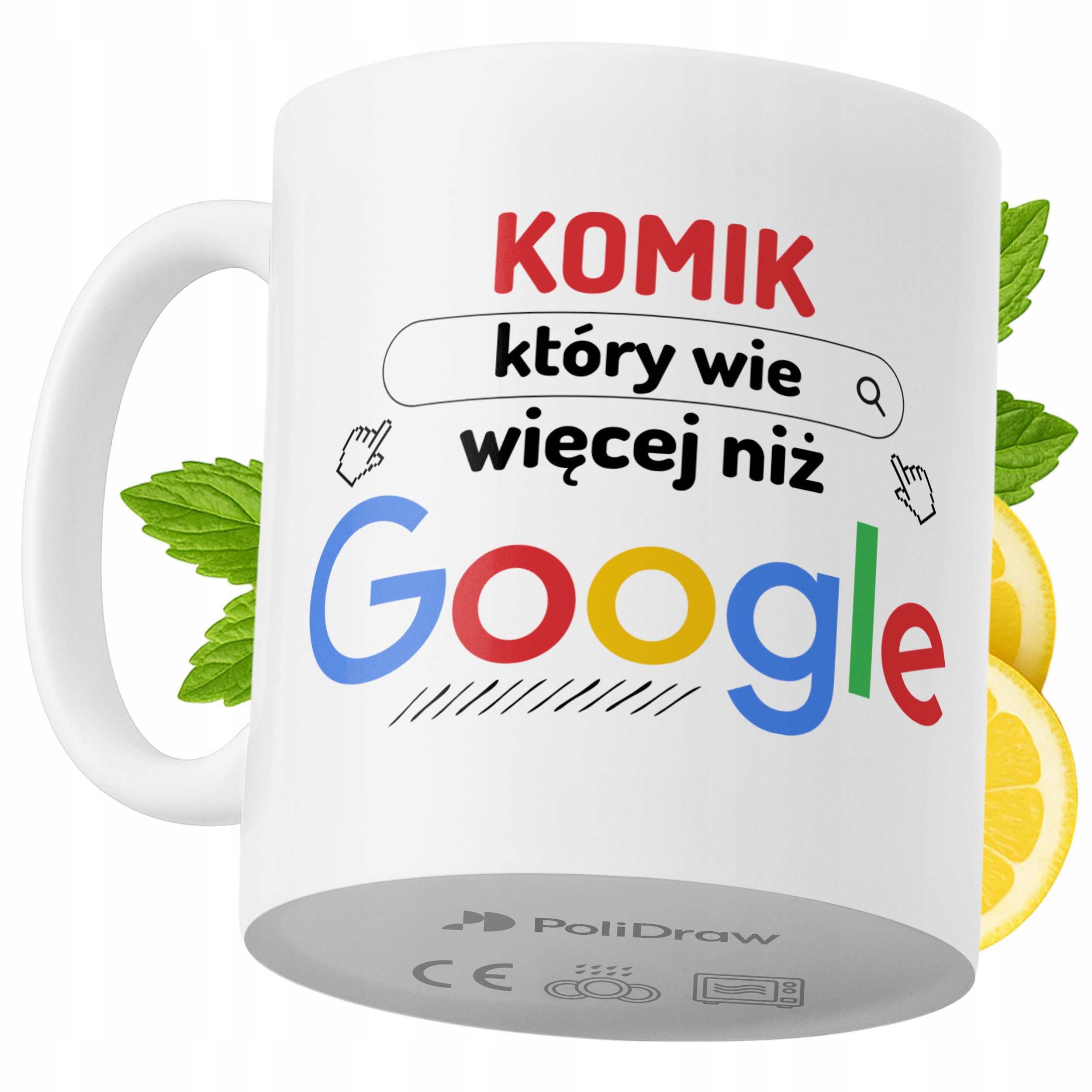 Kubek Dla Komika na Prezent z Nadrukiem ze Zdjęciem 330 ml PoliDraw