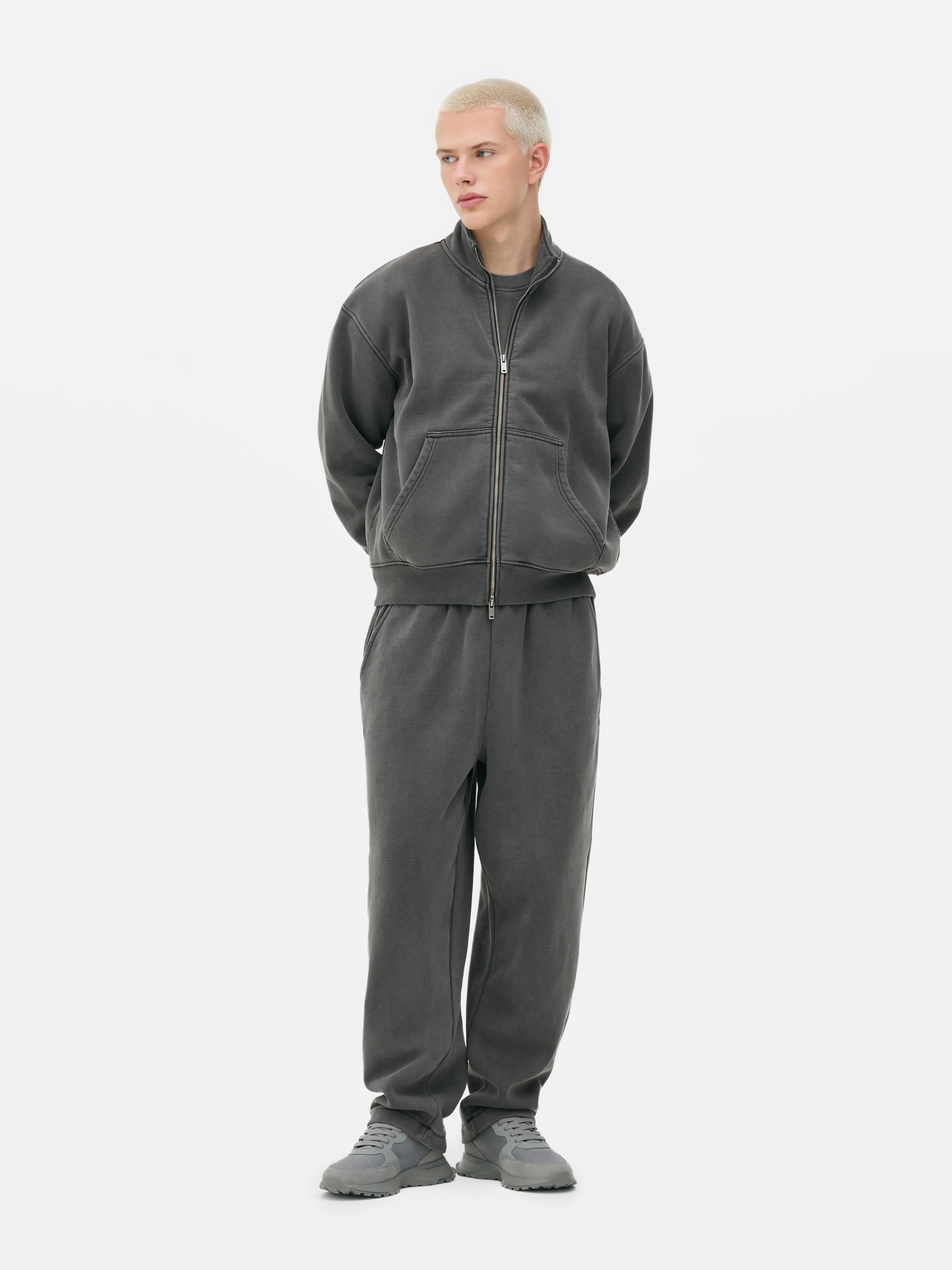 Funnel Neck Zip Sweatshirt