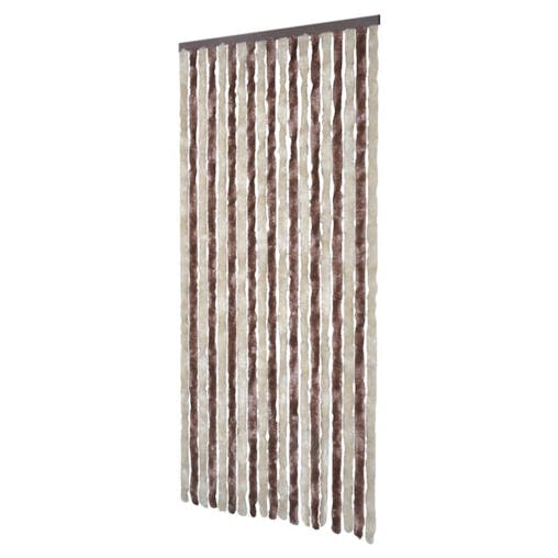 NNEVL Insect Curtain Beige and Light Brown 90x220 cm Chenille