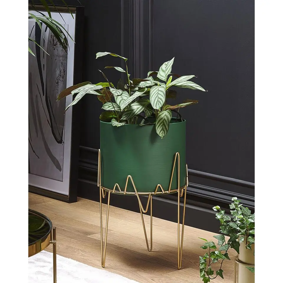 KALANDRA - Plantenbak - Groen - 28 cm - IJzer