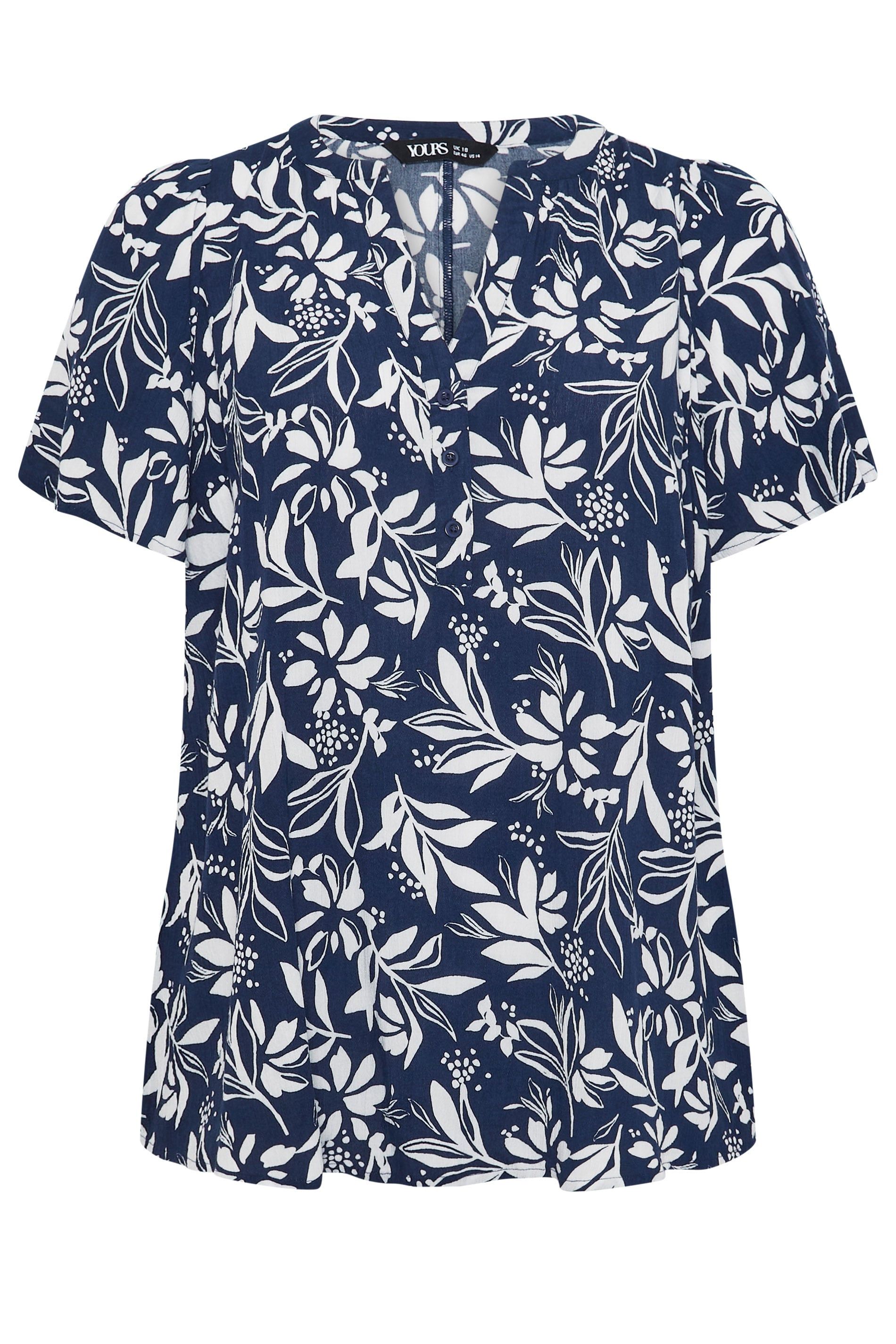 Yours Leaf Notch Neck Top