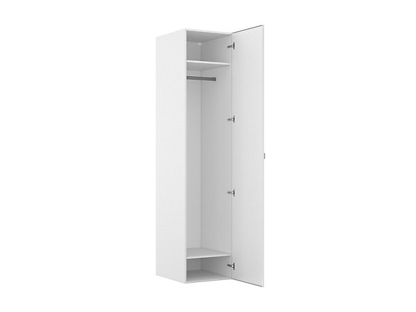 Armoire penderie blanche avec miroir GoodHome Atomia H. 225 x L. 50 x P. 58 cm