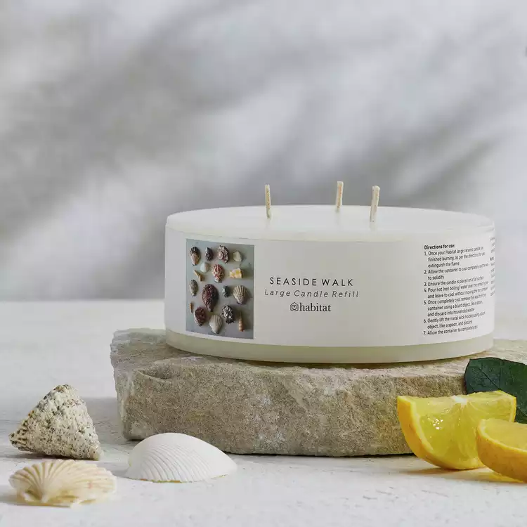 Habitat Wax Candle Refill - Seaside Walk
