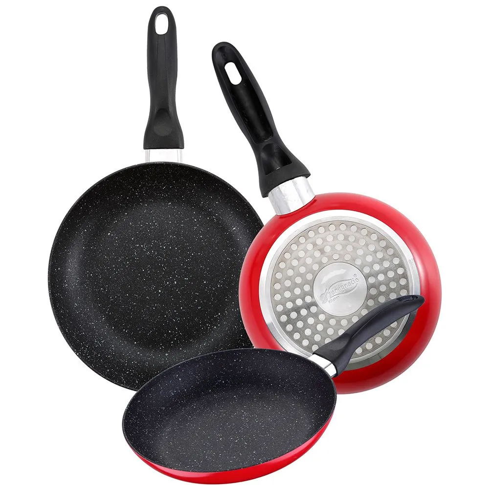 San Ignacio Red&Marble 16/20/24 cm Frying Pans Set