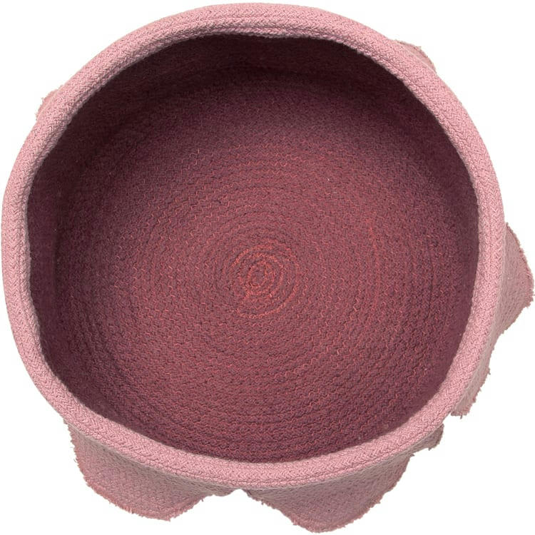 ENGLISH GARDENS - Corbeille pétales coton rose 20xØ33