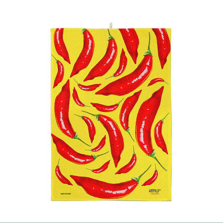 - Torchon cuisine coton jaune