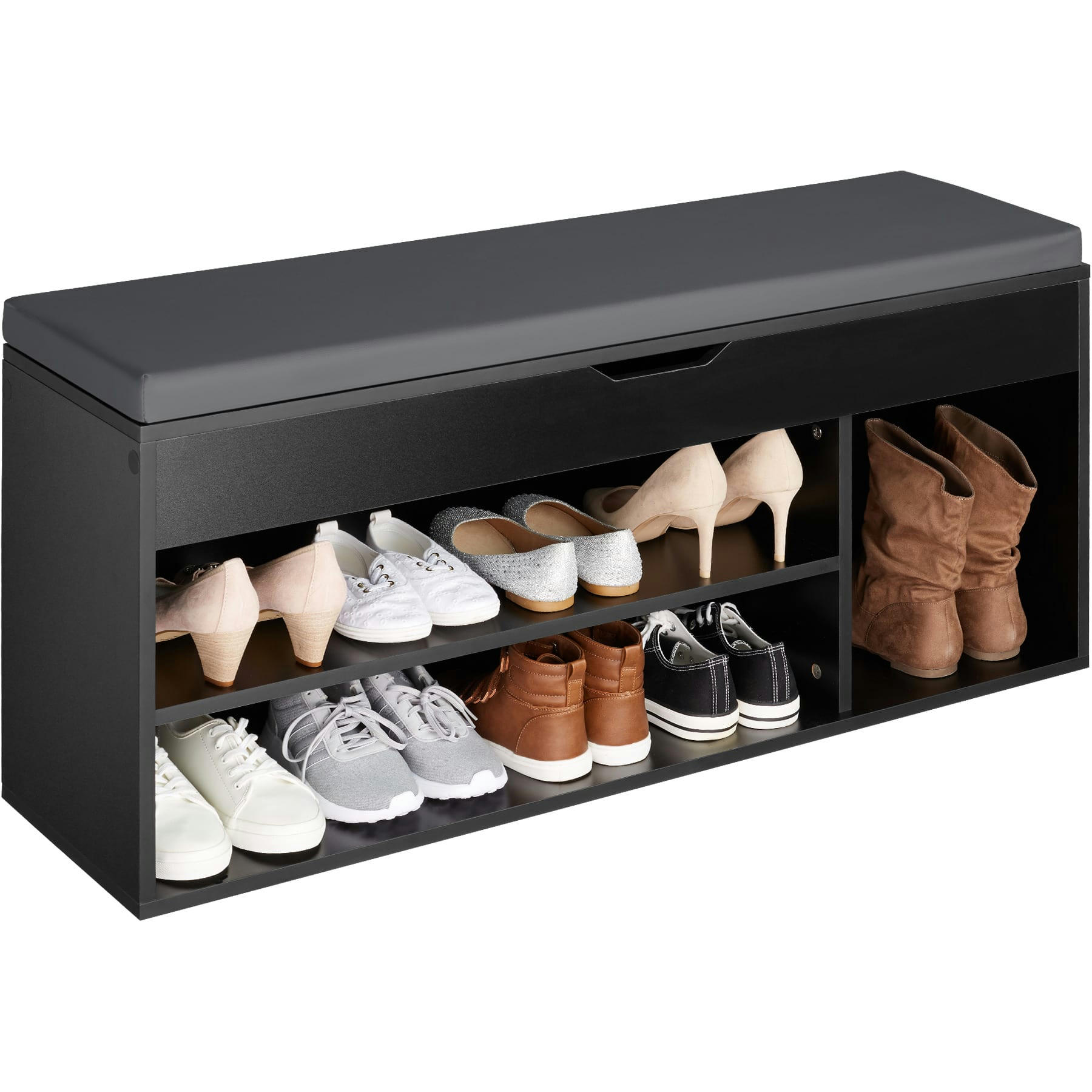 - Banc à chaussures Pour 9 paires de chaussures noir