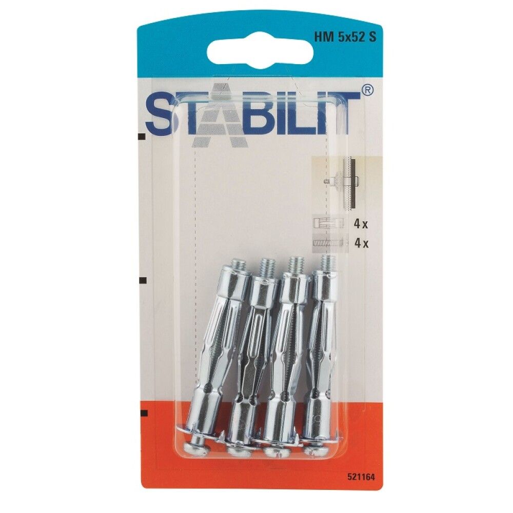 EKSPANDERPLUGG STABILIT 5X52MM 4STK