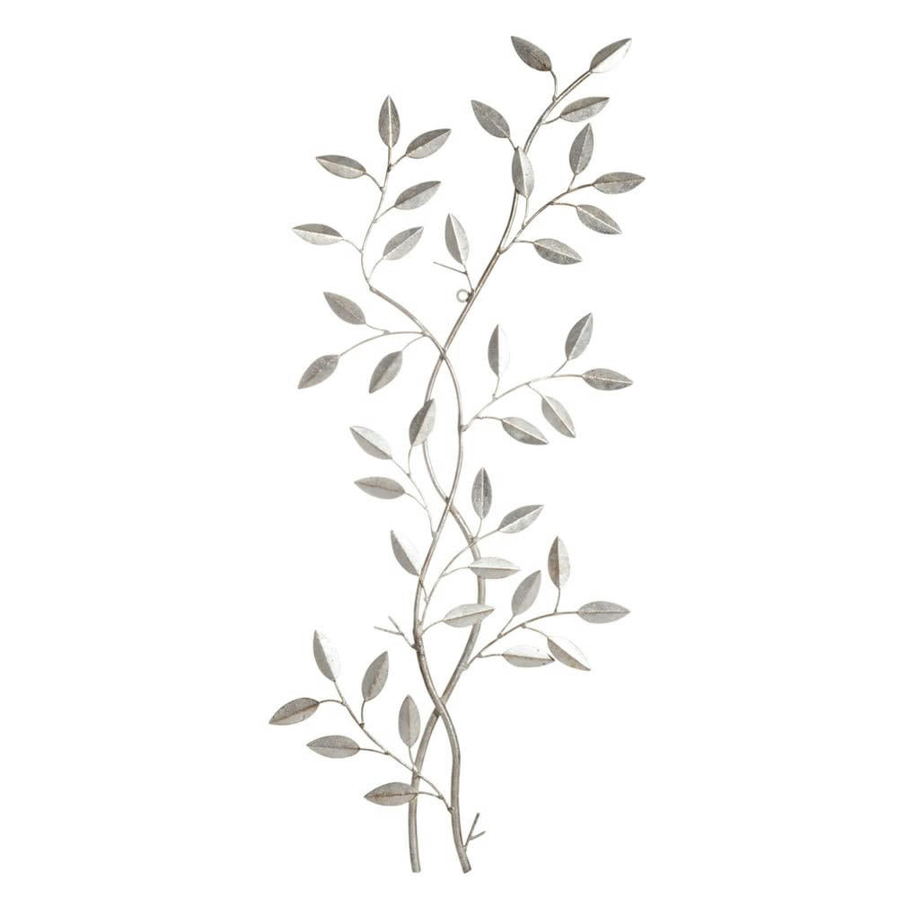 Laurier - Déco murale végétale en métal 33x76