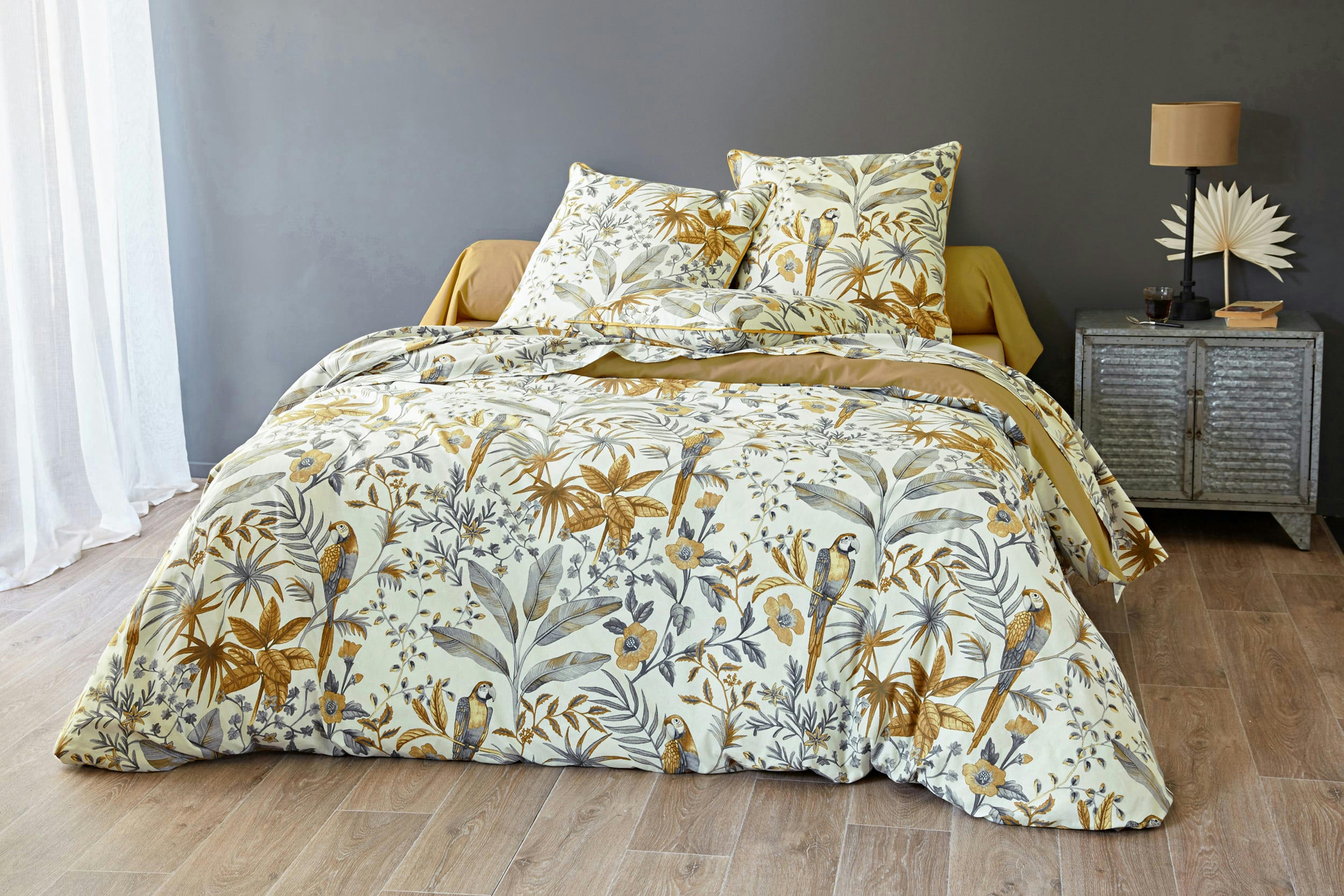 YOUYOU - Drap-housse 160x200 en coton marron