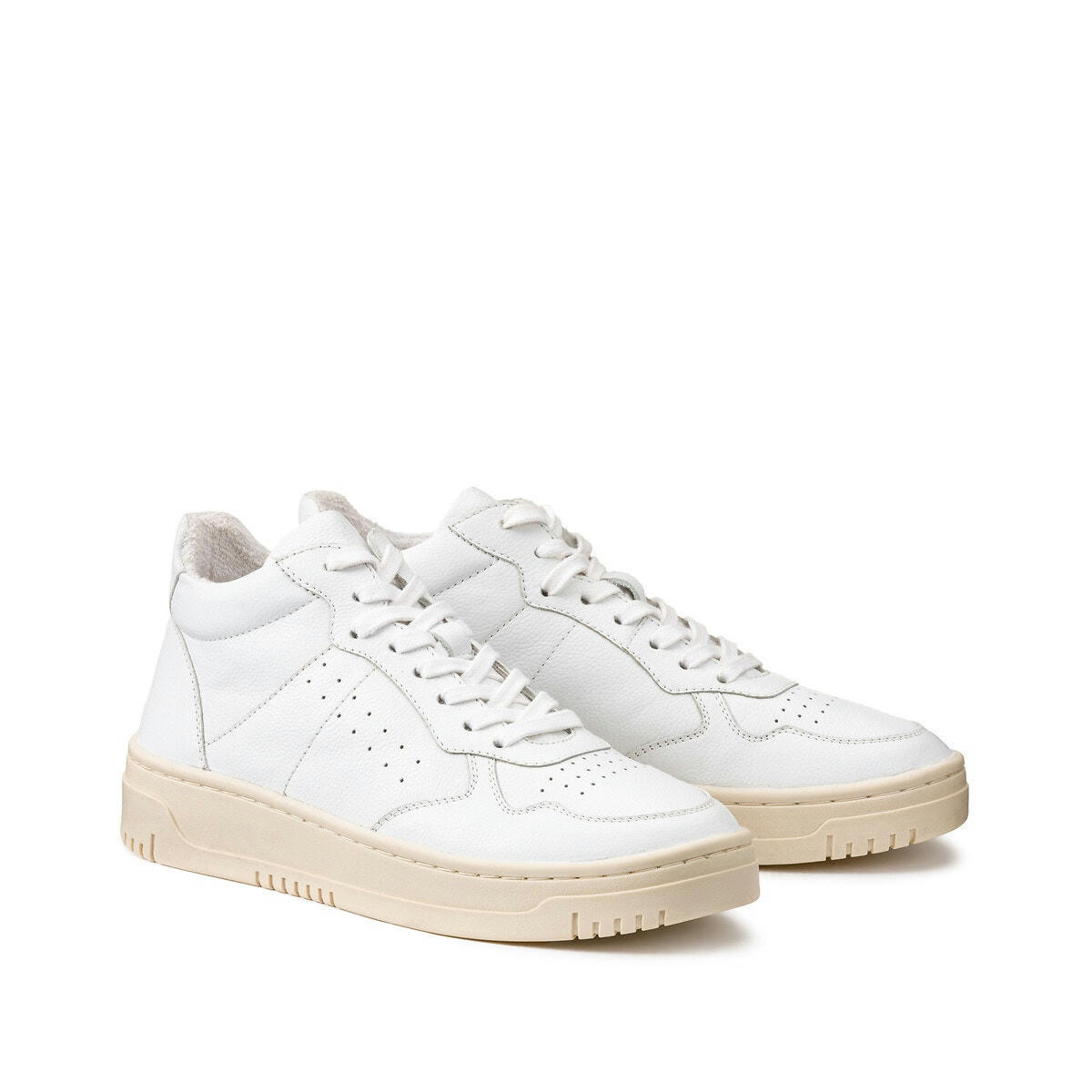 Baskets montantes en cuir