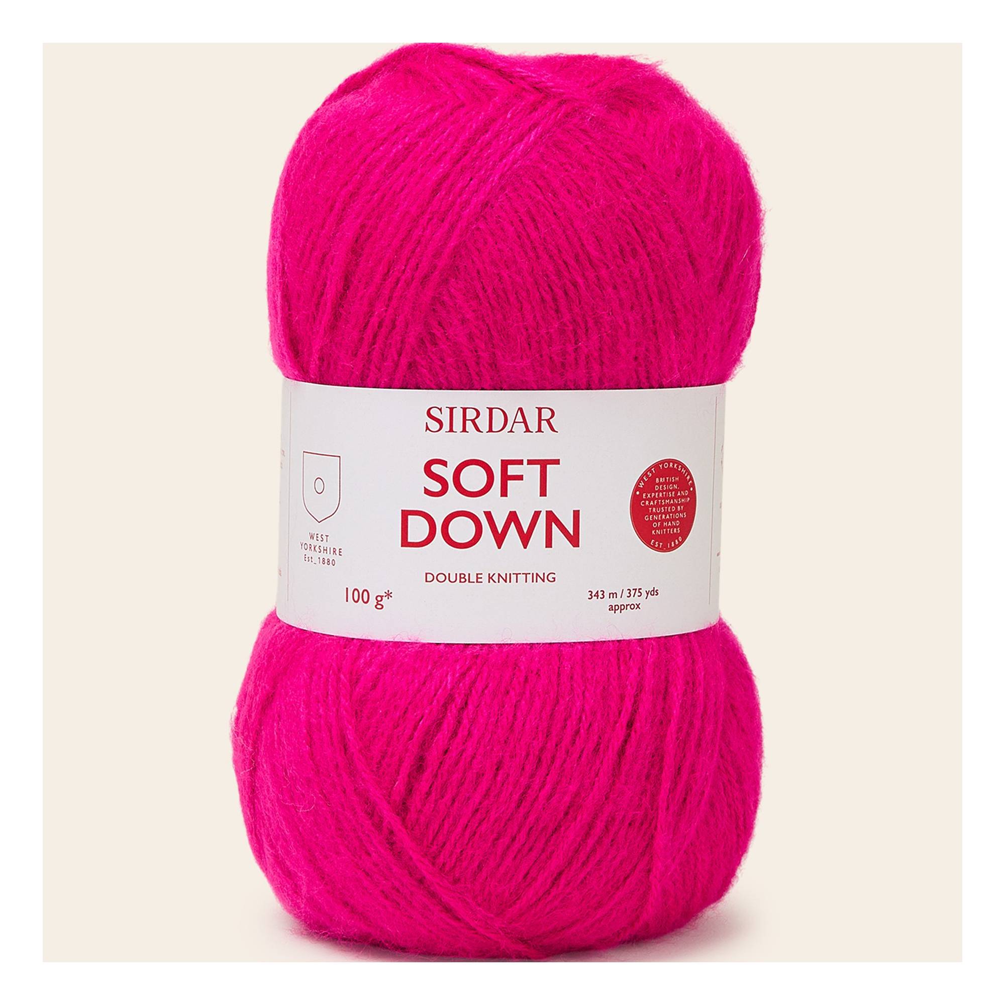 Sirdar Fluffy Fuchsia Soft Down DK 100g