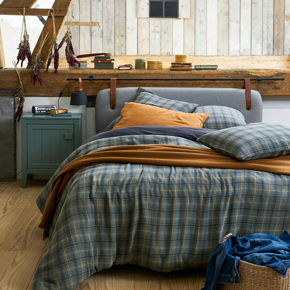 Drap housse gaze de coton Check