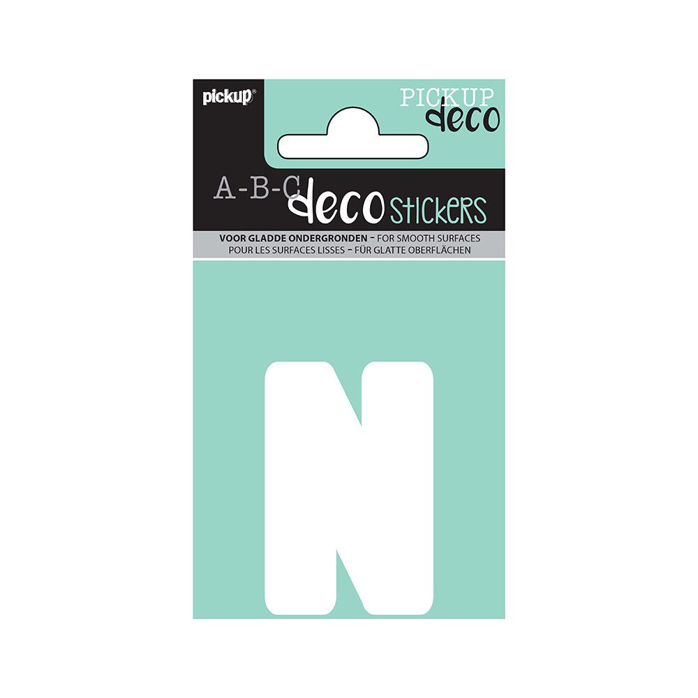 BOKSTAVER PICKUP N ABC DECO ANNA 60 MM N HVIT