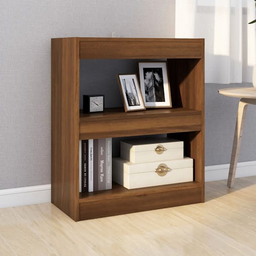 NNEVL Book Cabinet/Room Divider Brown Oak 60x30x72 cm