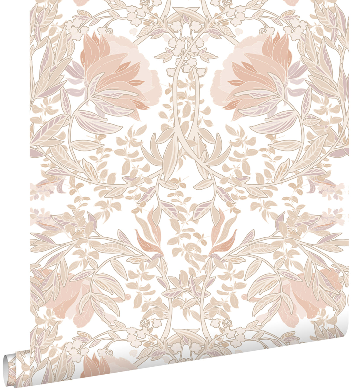 ESTAhome behang vintage bloemen in art nouveau stijl beige 53 cm x 10.05 m 139613