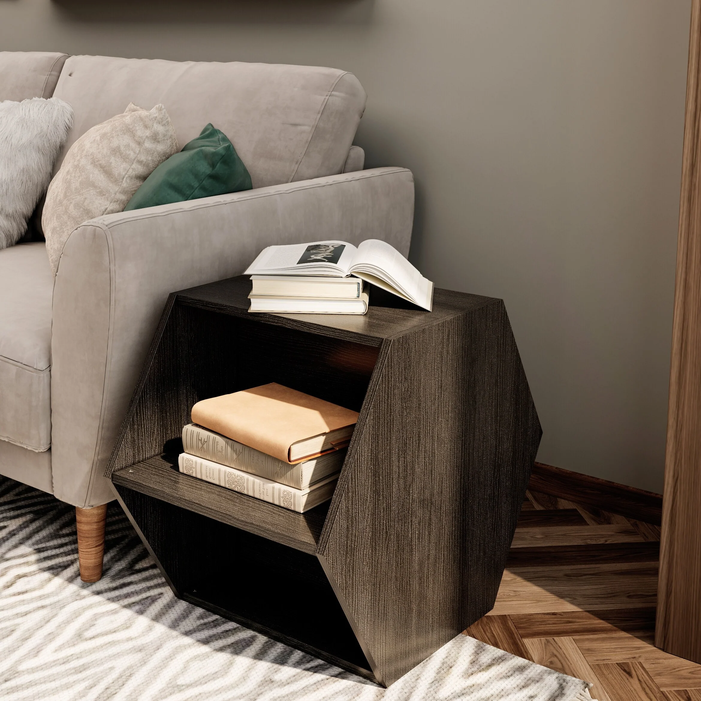 23.62 Hexagonal Coffee Table Side Table Nightstand