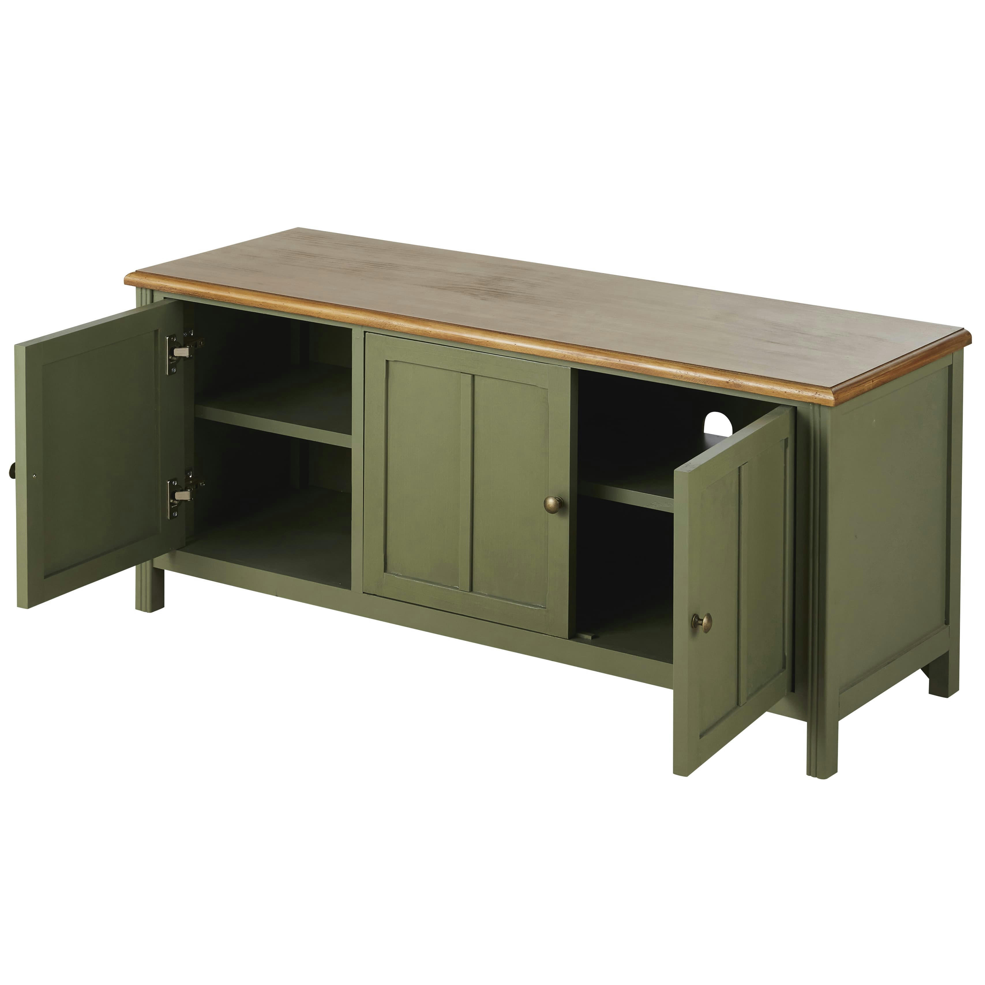 Aimée - Meuble TV 3 portes bicolore