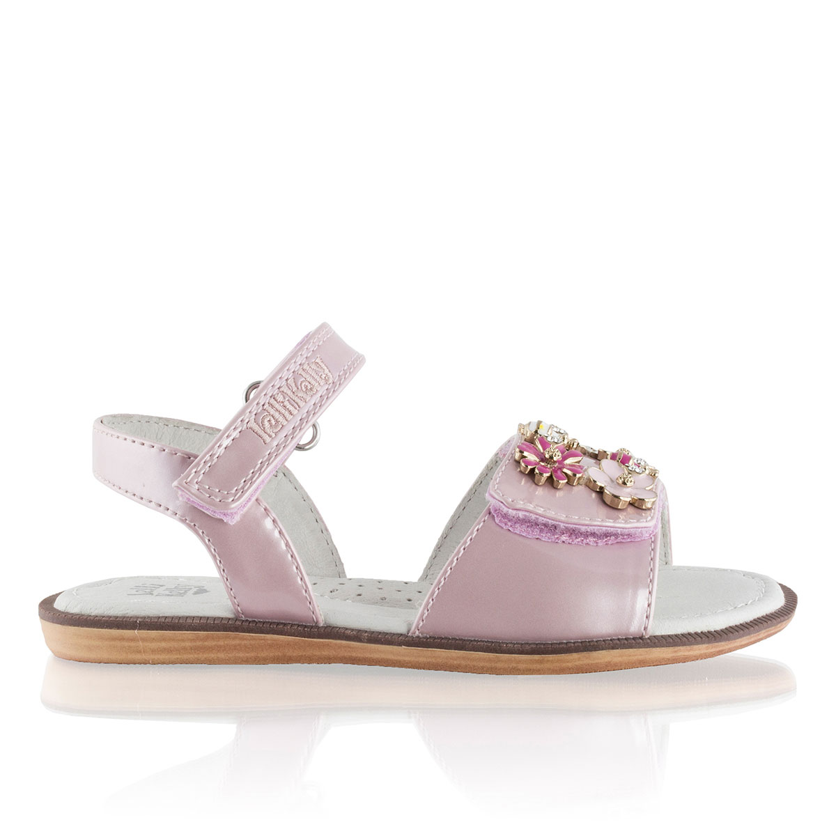 Russell & Bromley LK RACHELE Floral Trim Velcro Sandal