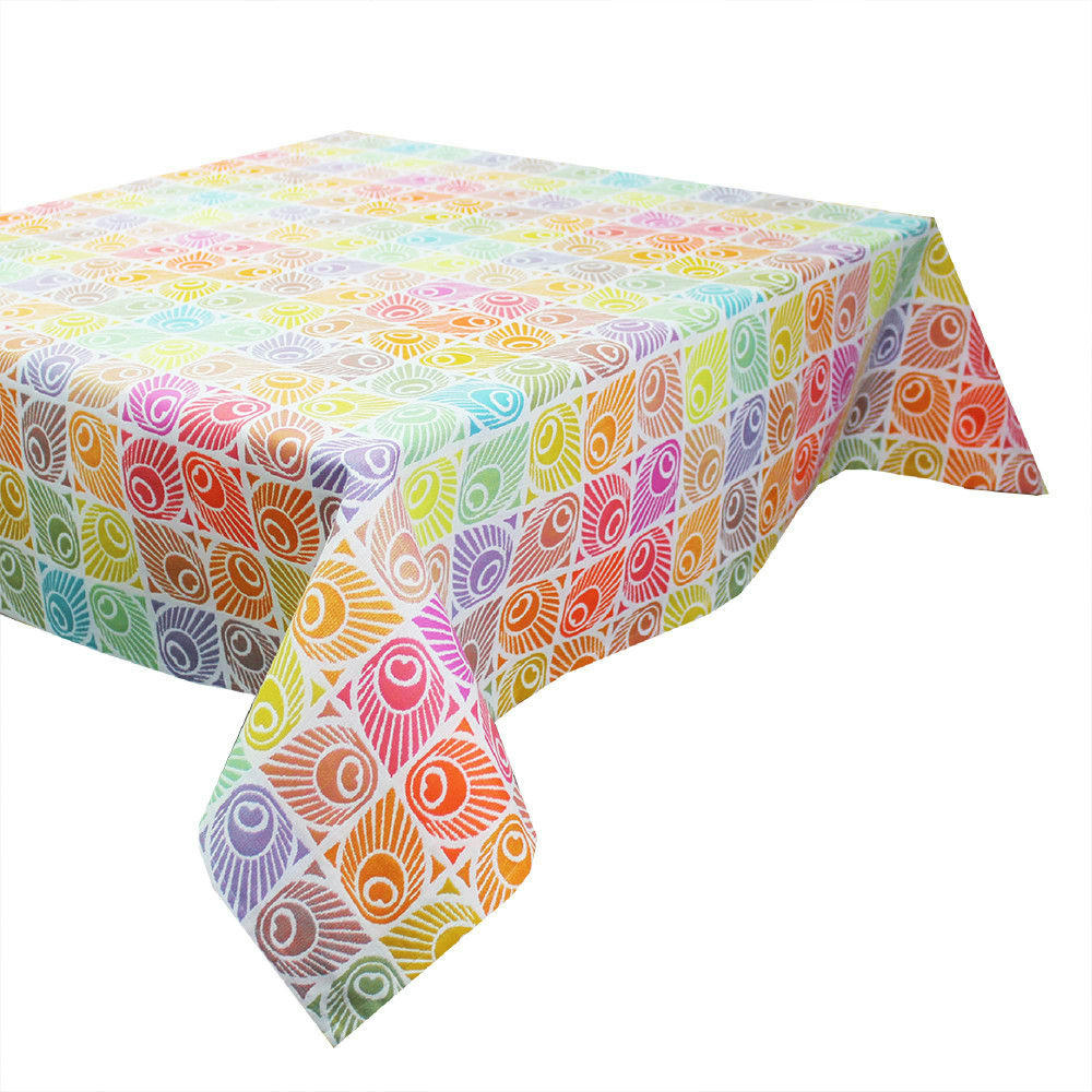 MILLE PAONS FESTIVAL - Nappe ronde  pur coton  Diam. 155 cm