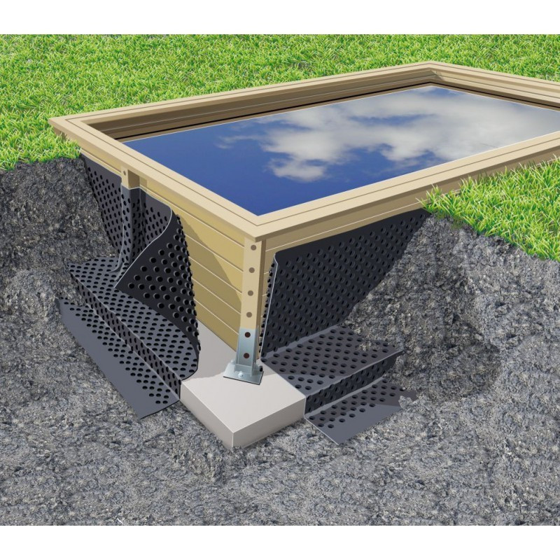 Nappe d'étanchéité pour piscine en bois 20 x 1,5 m UBBINK