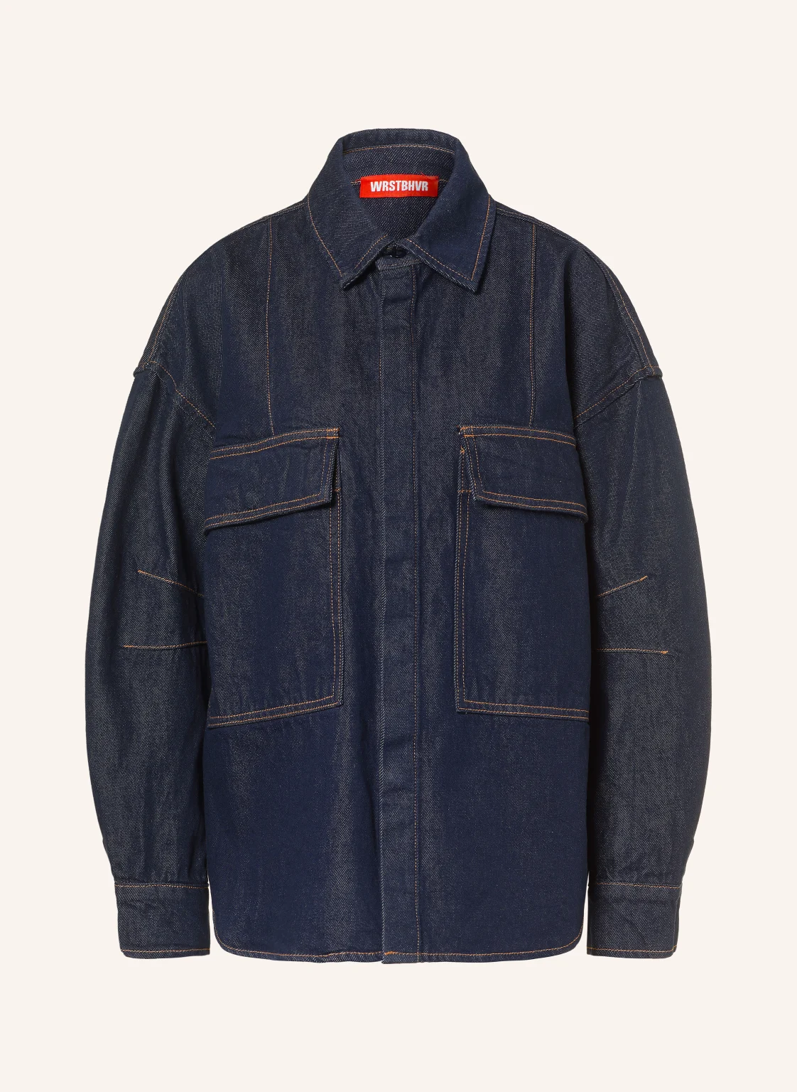 WRSTBHVR Oversized-Jeansbluse BETS V2