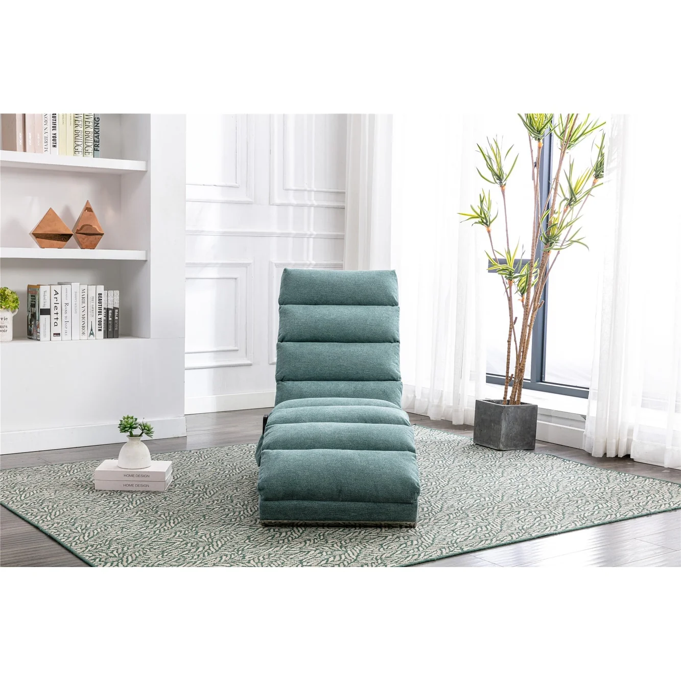 Linen Chaise Lounge Indoor Chair