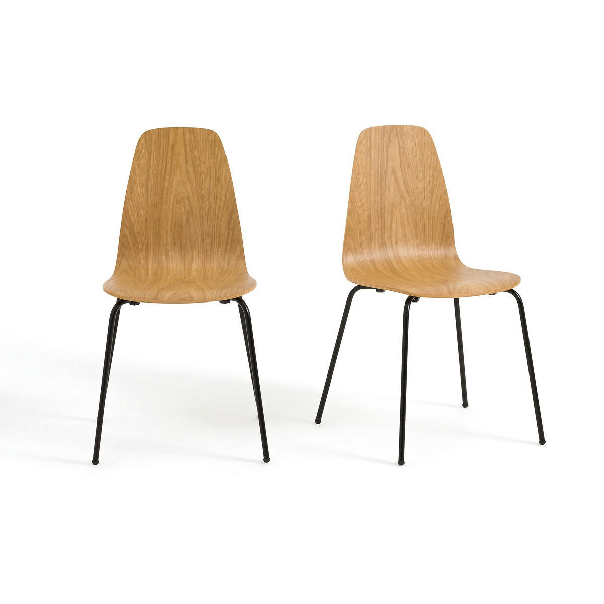 Lot de 2 chaises vintage, Biface