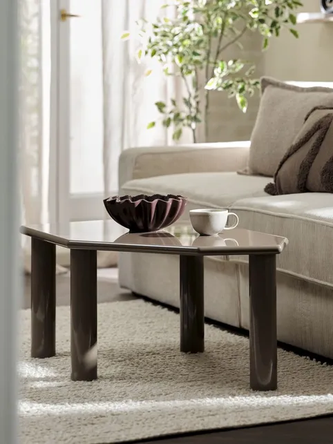 Sofabord KLIPPINGE 61x101 lysebrun