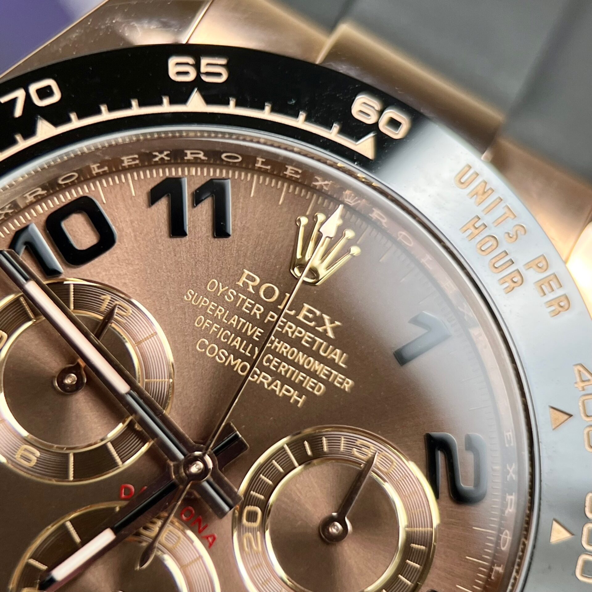 Rolex Daytona 116515LN RG Plated Brown Dial 40mm Oysterflex Super Clone