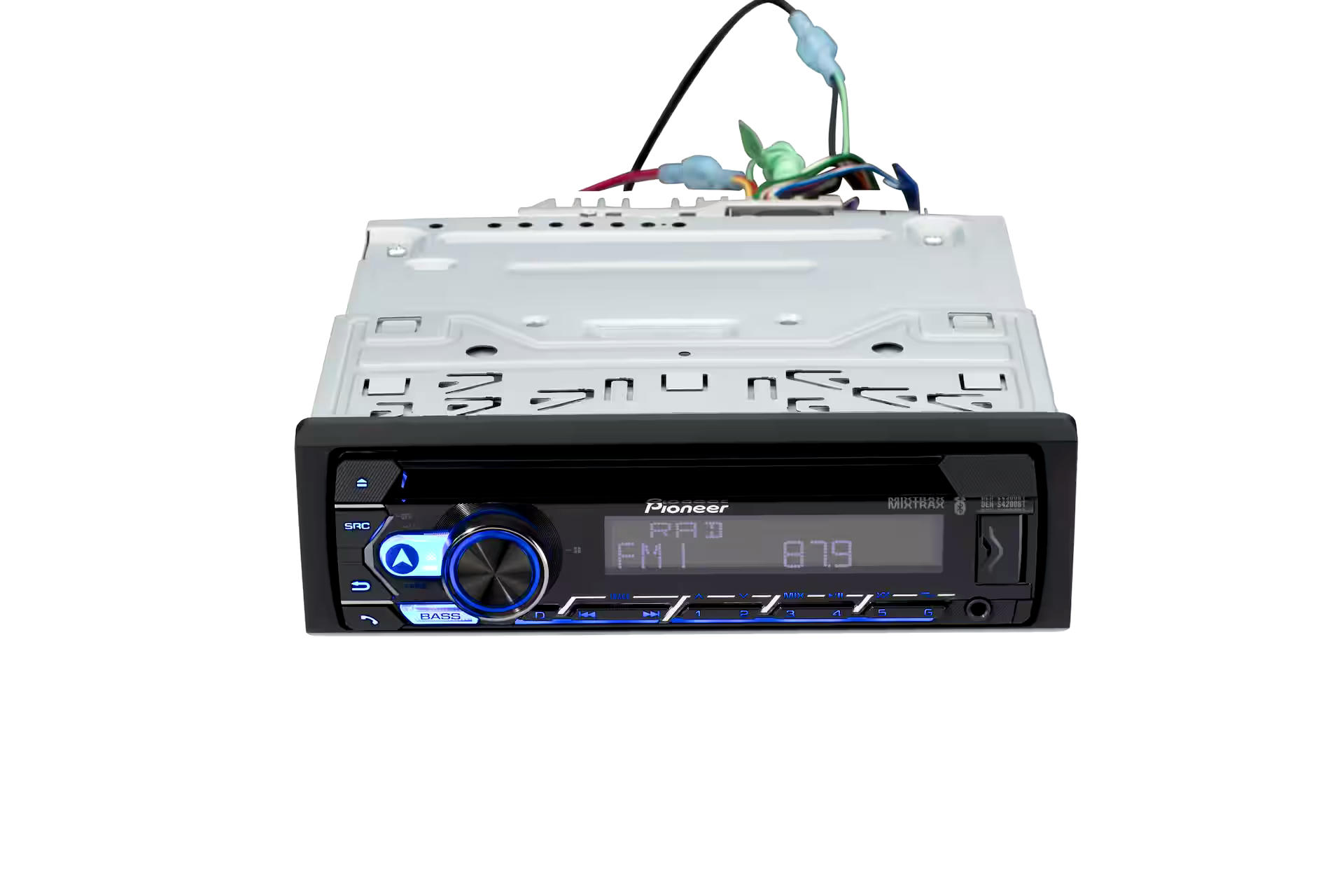 Pioneer DEH-S4220BT Single DIN / CD Car Stereo Receiver with Bluetooth, Black
