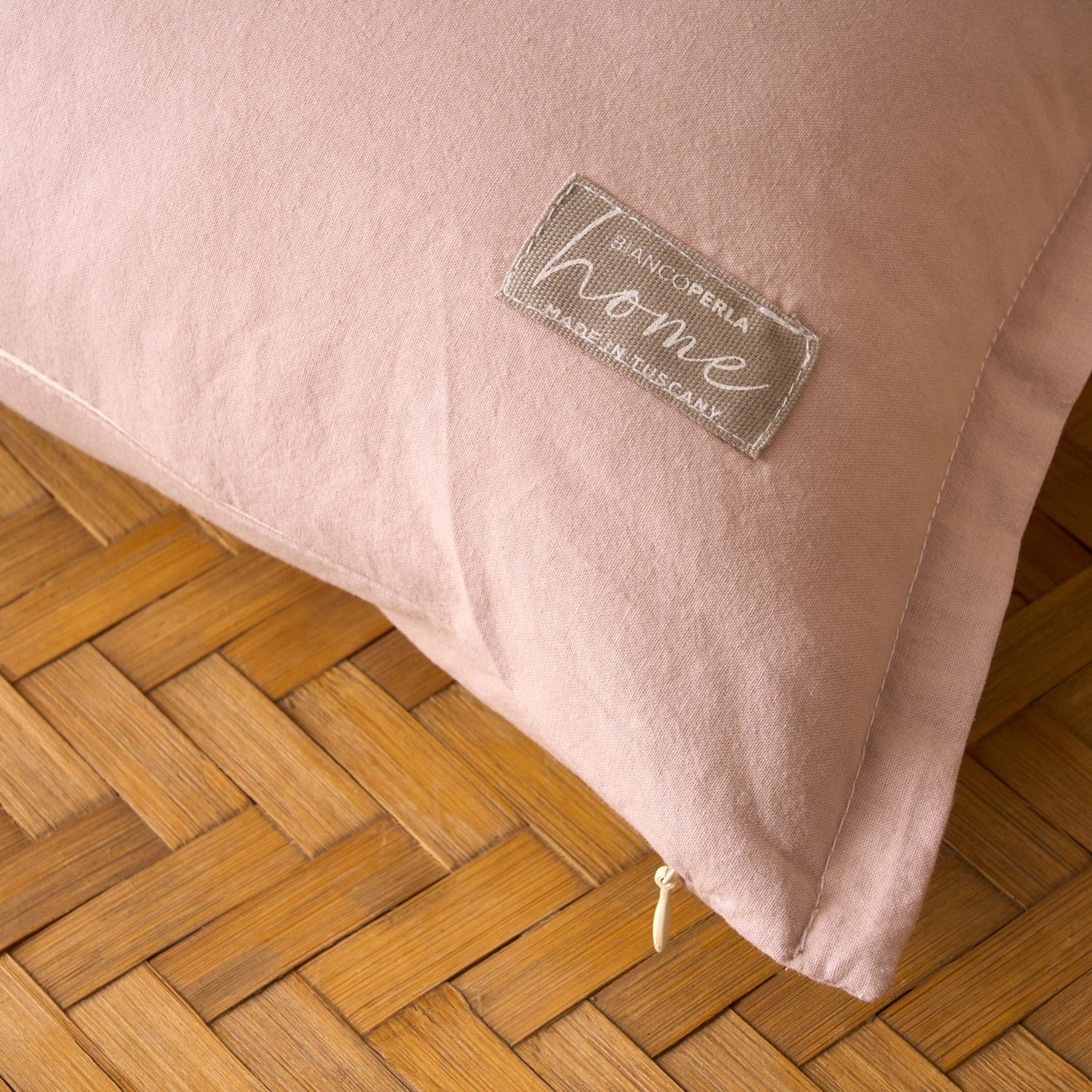 Cuscino Cloe rosa 45x45 cm Biancoperla