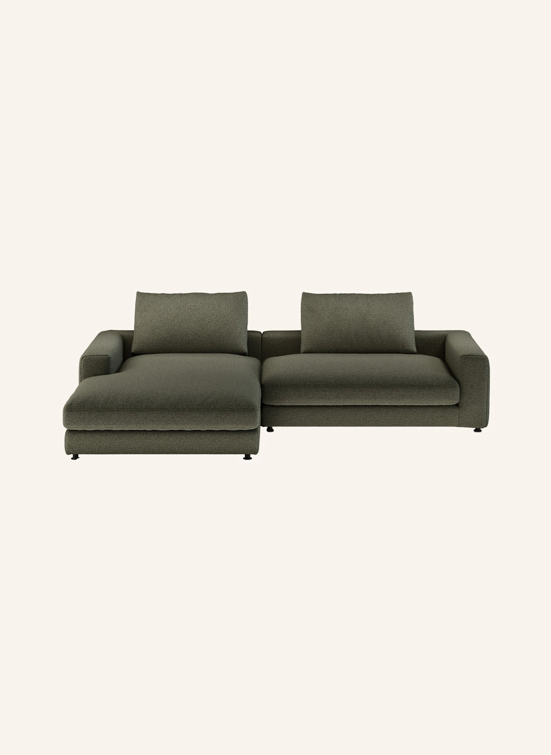 nydo Ecksofa XL MOSLER, links, Flachgewebe