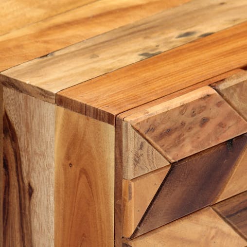 NNEVL Bedside Cabinet 40x30x50 cm Solid Reclaimed Wood
