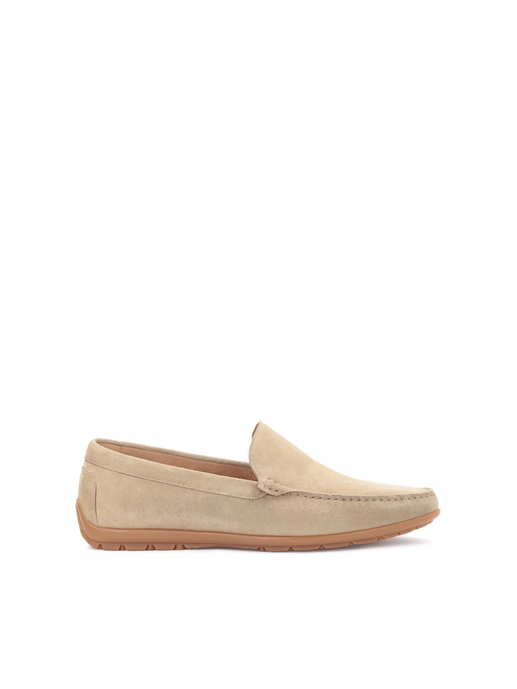 Cult beige suede moccasins for men