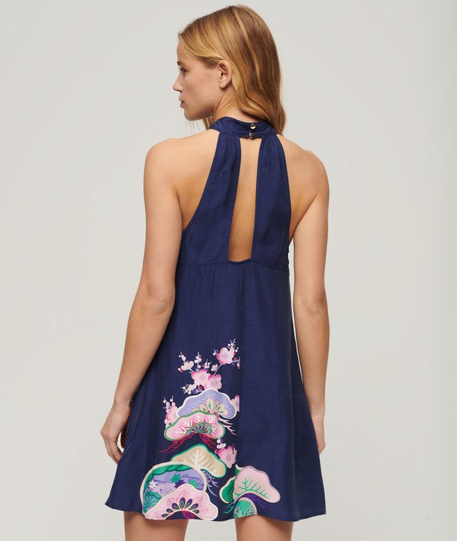 Sleeveless Printed Mini Dress