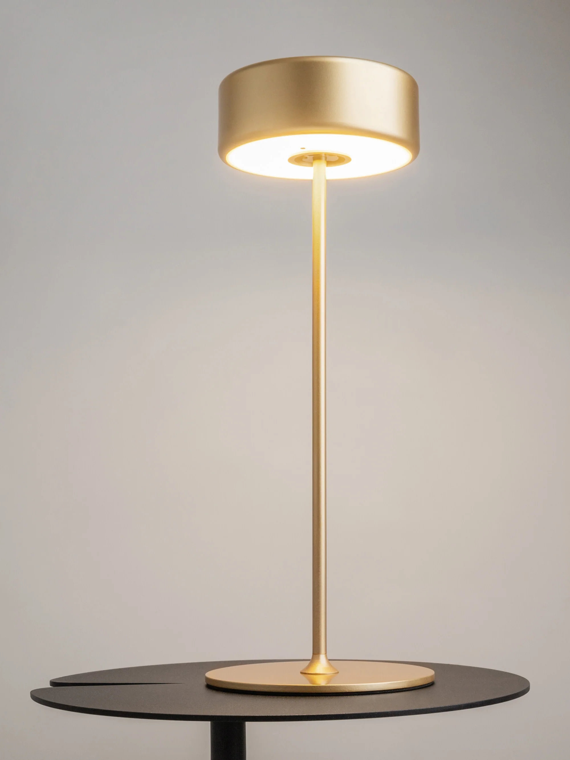 Kleine dimmbare LED-Tischlampe AI Collaboration aus Metall