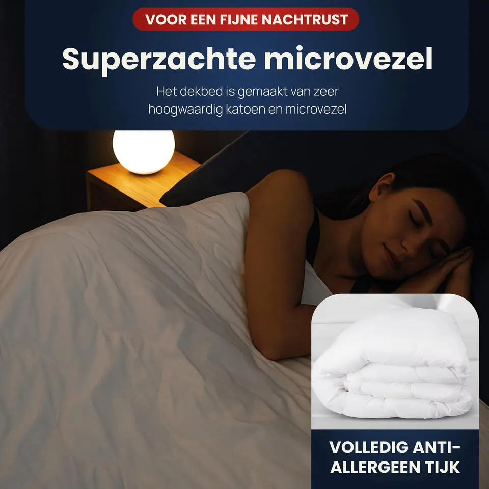 Troonz Dekbed Portofino - 4 Seizoenen - Tweepersoons Dekbed - 200x200cm