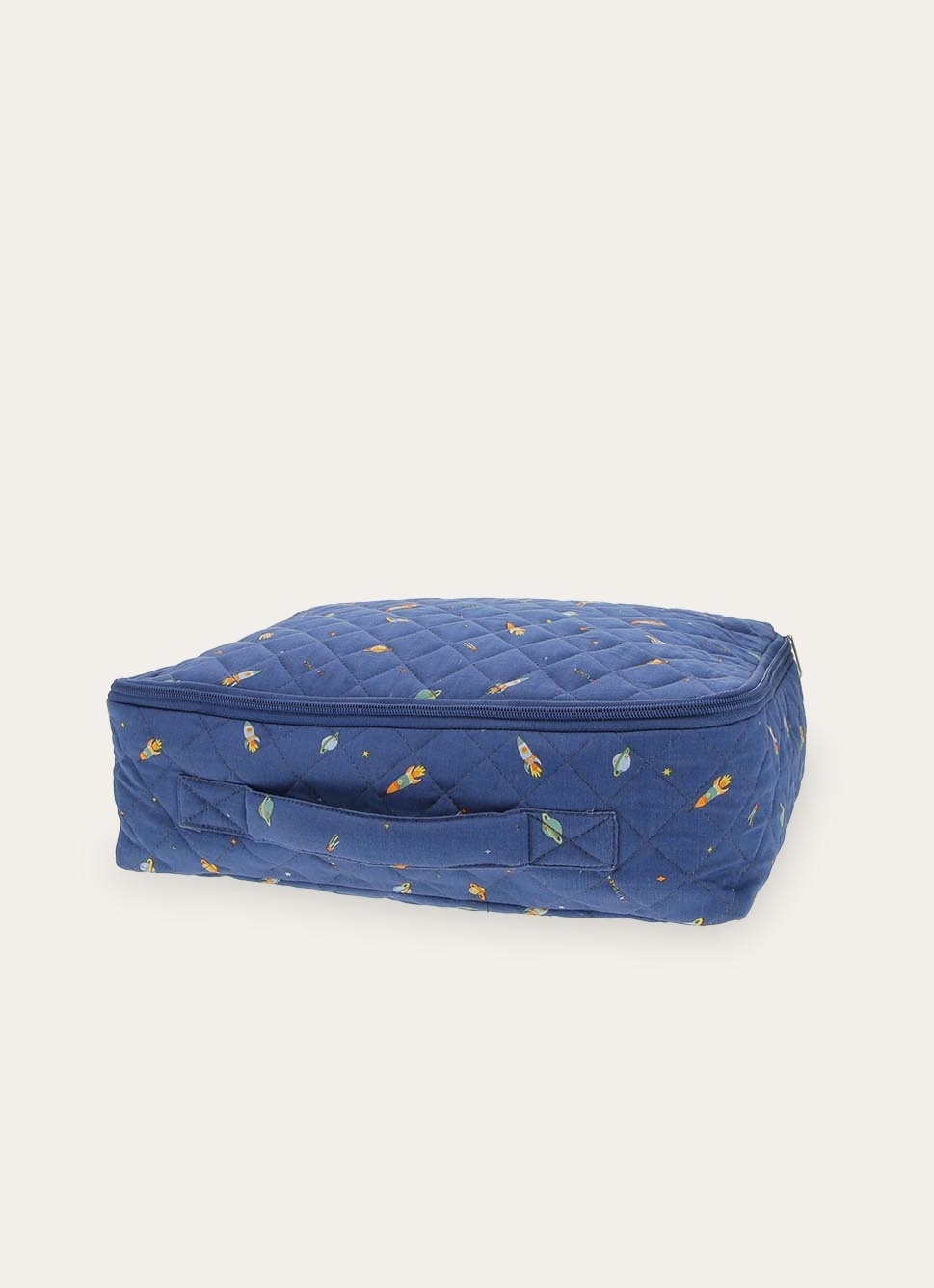 VALISETTE EN TISSU IMPRIMÉ GALACTIQUE BLEU MARINE