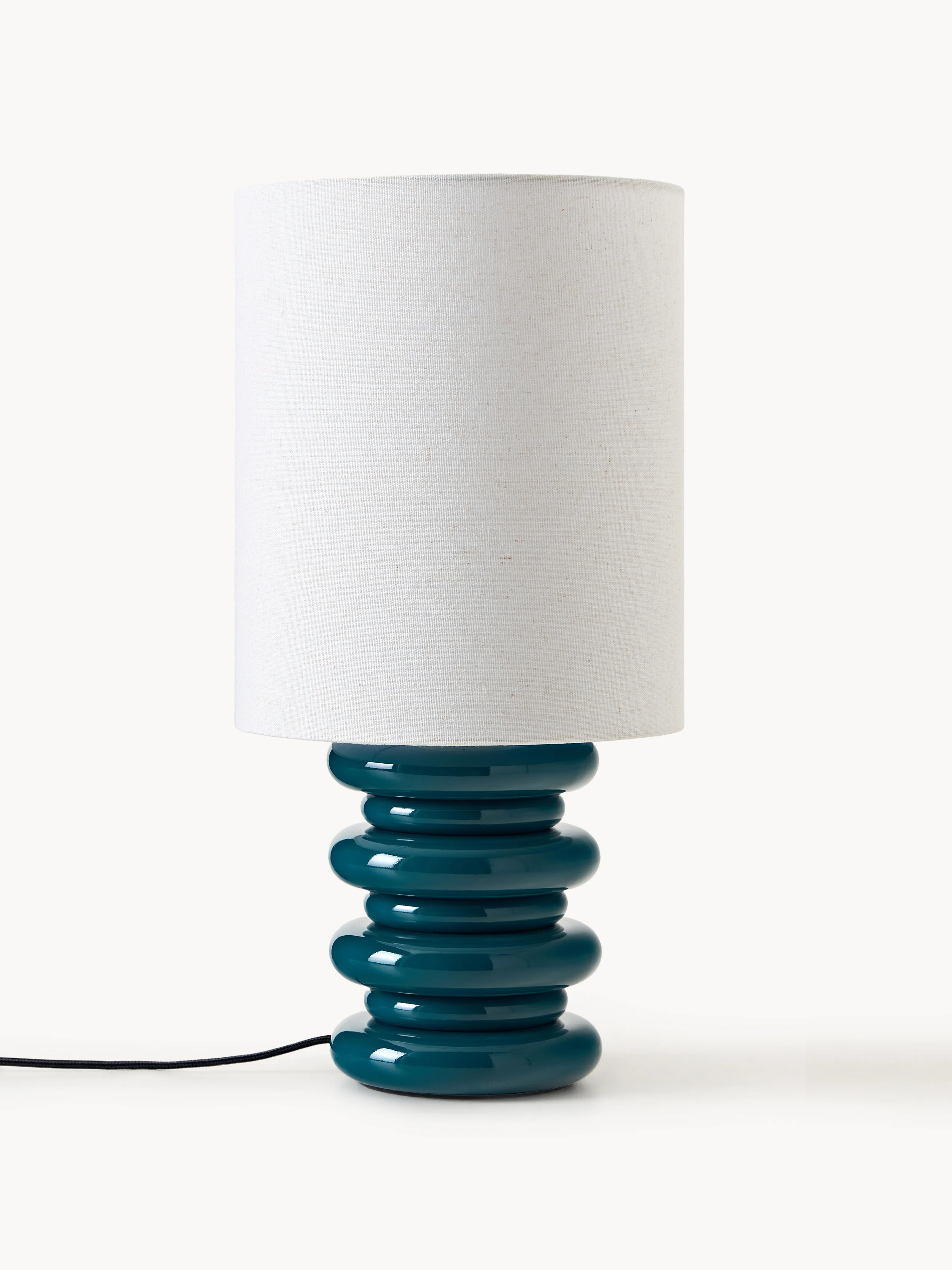 Tischlampe Nicolas mit Holzfuß